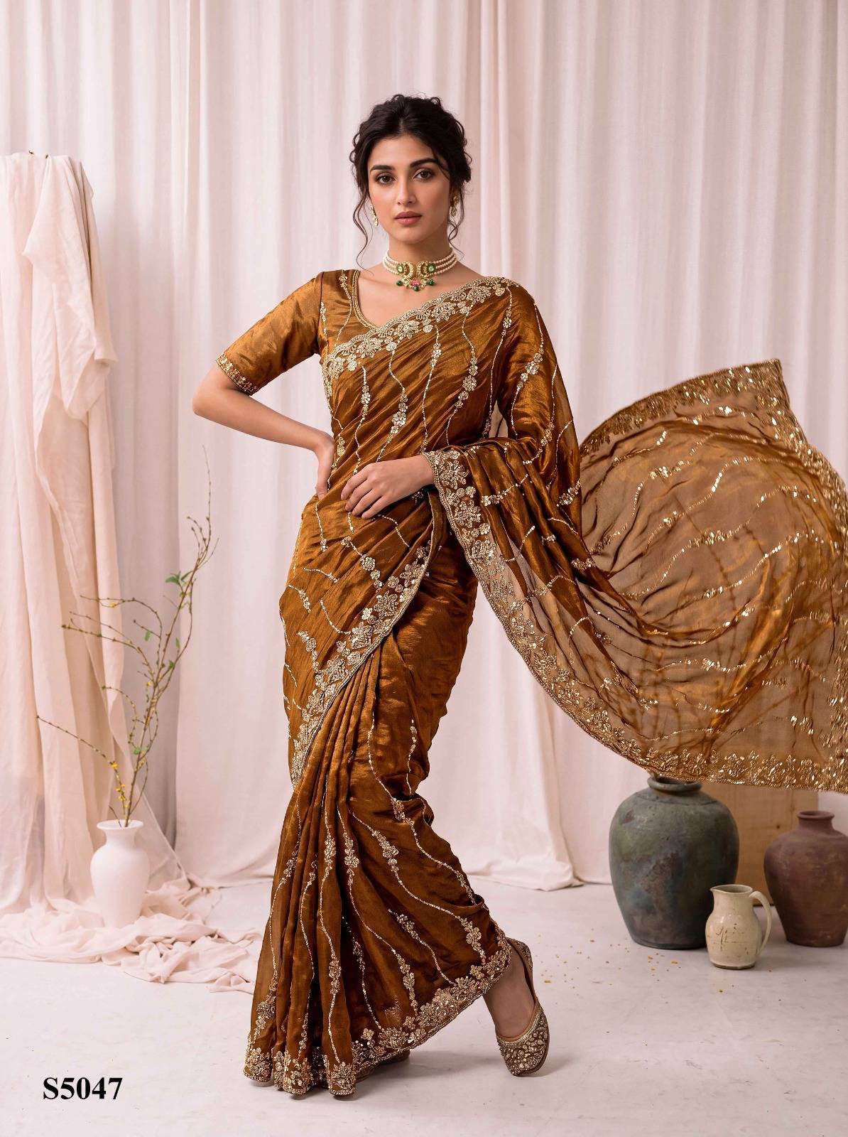 PAVIKA by Mahotsav 5046 to 5051 series silk sarees at Wholesale Price